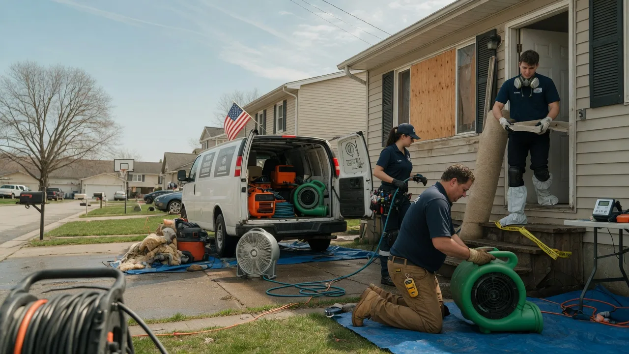 Water Damage Restoration in Danvers, IL near me